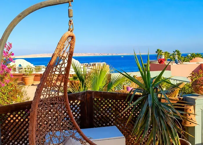 For Rent In Marina Sea View Private Panoramic Rooftop Terrace Apartment Hurghada